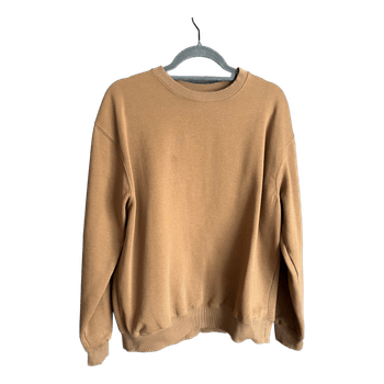 Brown crewneck sweatshirt