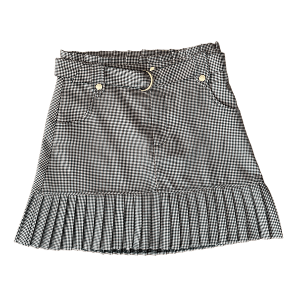 Amisu plaid pleated skirt