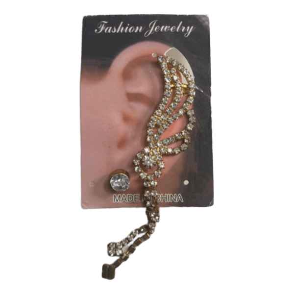 Kimaltava ear cuff -korvakoru