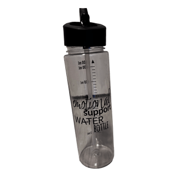 Clear water bottle