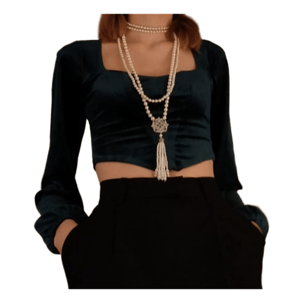 Emerald green necklace
