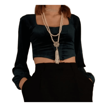 Emerald green necklace