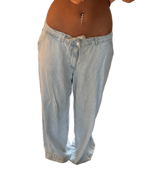 Zara jeans med bindebånd
