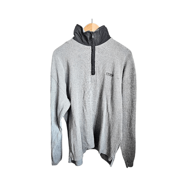 Peak Performance rib-knit half-zip sweater – size XL (fits L–XL)