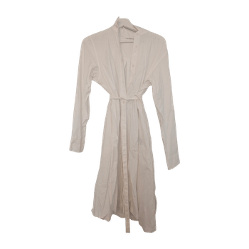 White long shirt dress