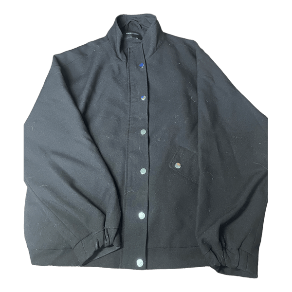 Black snap button jacket