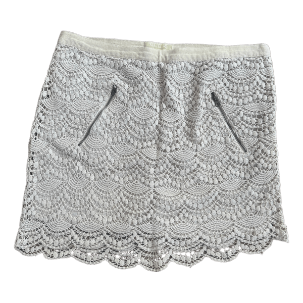 Guess beige lace skirt