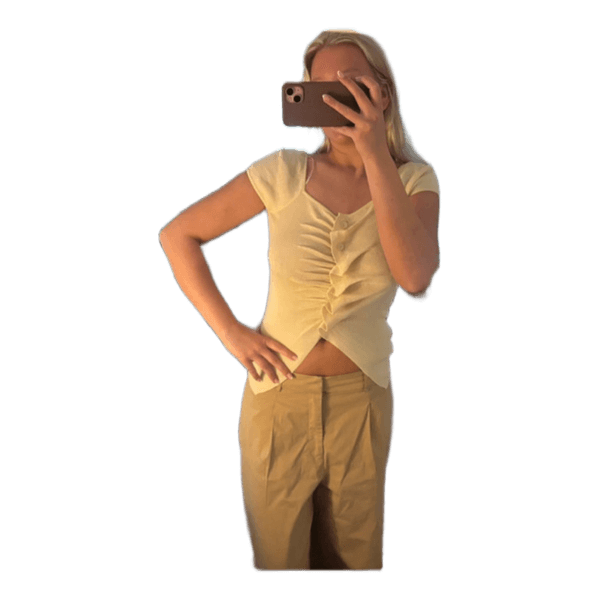 Udgået gul zara top