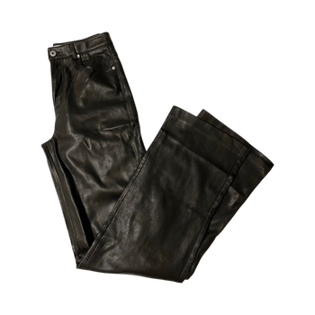 mustat keinonahkahousut