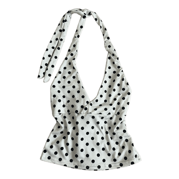 Polka dot top S