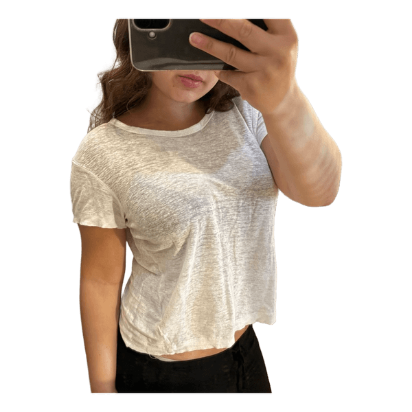 White sheer t-shirt