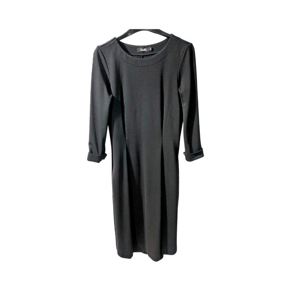 Black midi dress