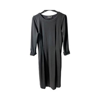 Black midi dress