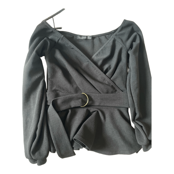 Black long sleeve top