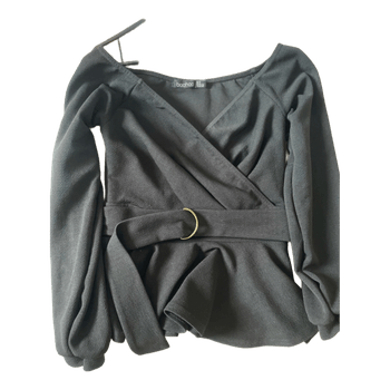 Black long sleeve top