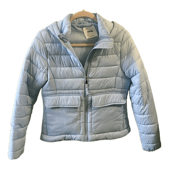 Light blue quilted jacket