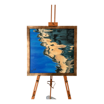 Sealife II – Original Framed Contemporary Abstract Painting by Jono Niko (2018)