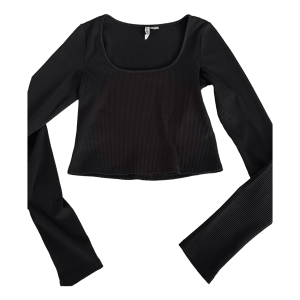 Black long sleeve top
