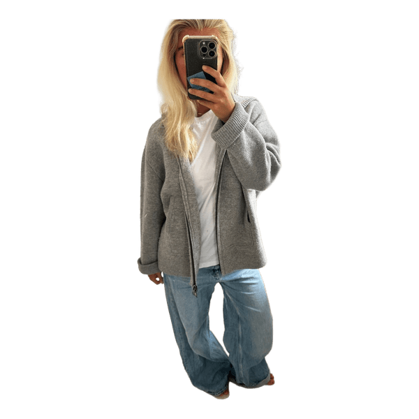 Grå Zara strik jakke