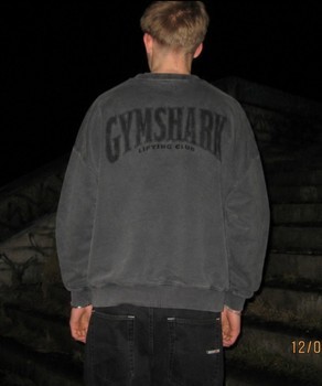 Grey Gymshark sweatshirt