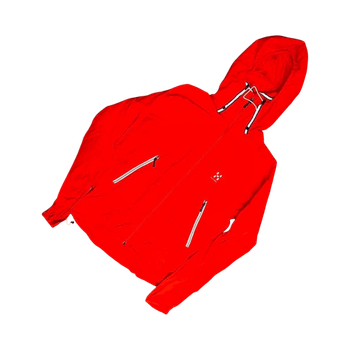 Haglöfs red hooded jacket