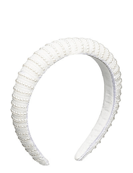Ivory pearl headband