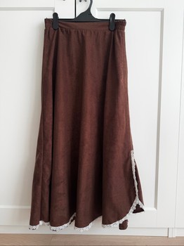 Brown long skirt