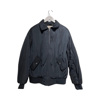 tummansininen bomber-takki