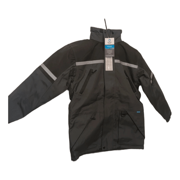 Grey winter work jacket