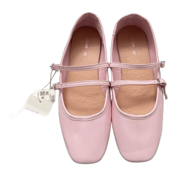 Pink ballet flats