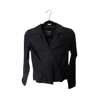 Black button-up shirt