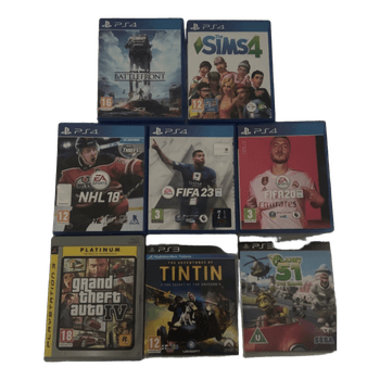 Pelipaketti PlayStation 4 ja 3 pelejä