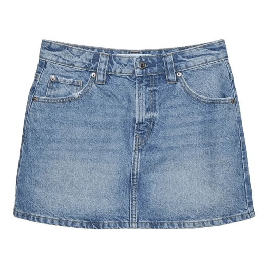 Denim nederdel, strandivarius