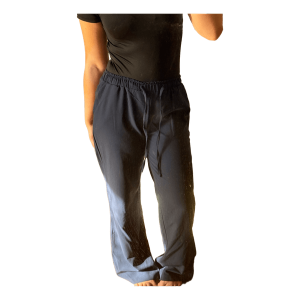 Navy blue trousers