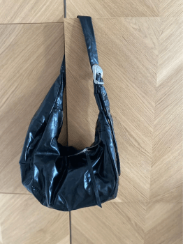 Black hobo bag