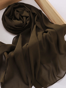 Solid chiffon casual scarf