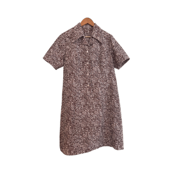 60/70-luvun pitkä mekko XL