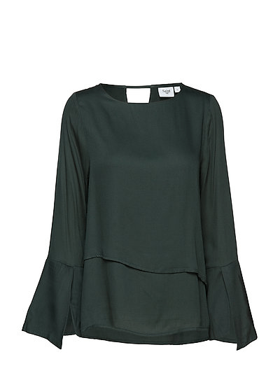 Green BLOUSE W. LAYERS