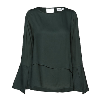 Green BLOUSE W. LAYERS