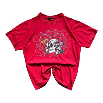 Billabong red skull t-shirt