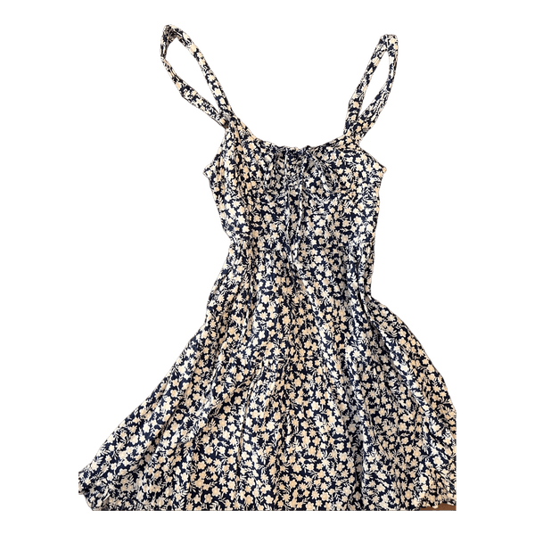H&M blue floral print dress