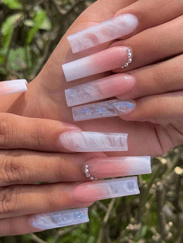 ombre press-on nails