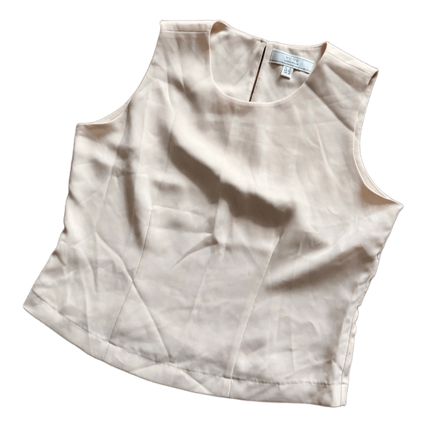 Next sleeveless cream top