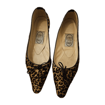 Leopard print flats