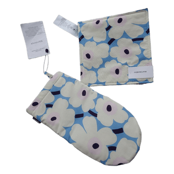 Marimekko Unikko patalappu ja uunikinnas