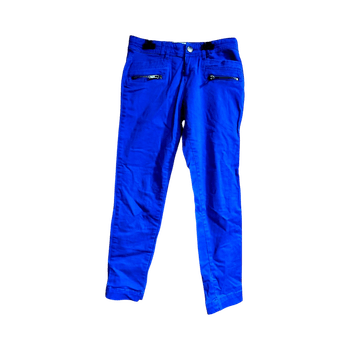 Blue slim fit trousers