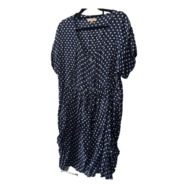 Navy polka dot dress