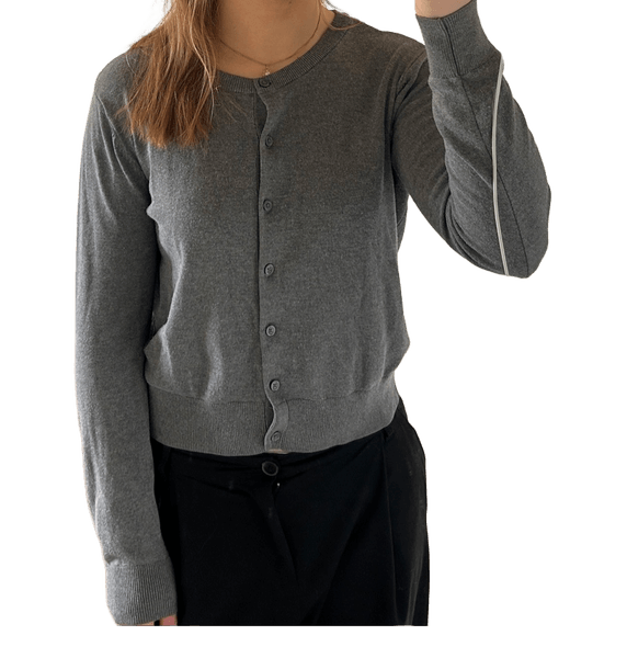 Grå cardigan