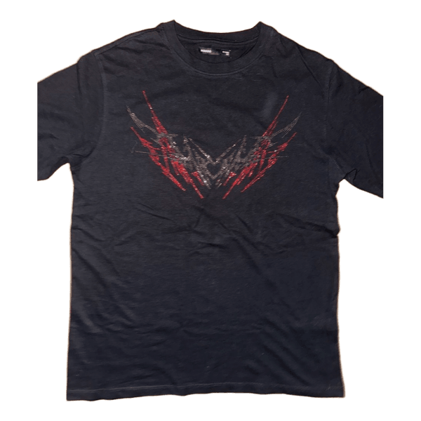 Black rhinestone t-shirt