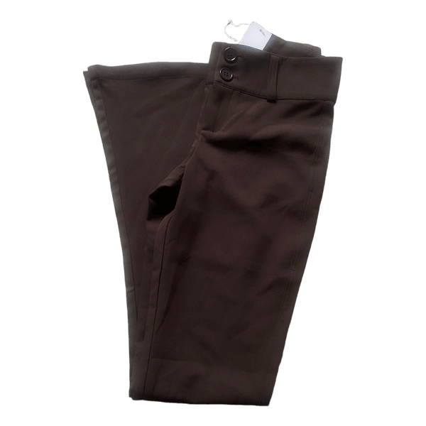 Brown bootcut trousers
